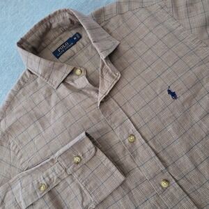 Polo Ralph Lauren Men's Plaid Button Down Shirt Long Sleeve Size Medium
